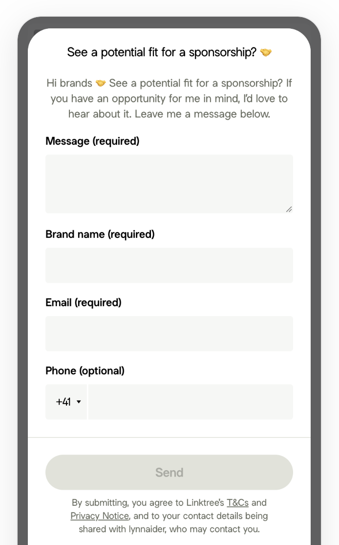 Sponsorships & UGC: Lynnaider live example